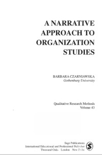 Image of A narrative approach to organization studies