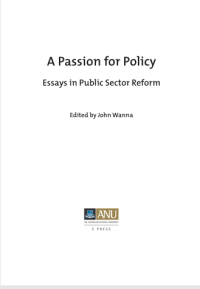 Image of A passion for policy:  Essays in Public Sector Reform