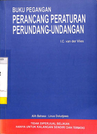 Image of Buku Pegangan Perancang Peraturan Perundang-Undangan