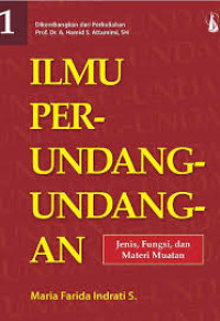 Image of ILMU HUKUM PERUNDANG-UNDANGAN 1 jenis,fungsi dan materi muatan